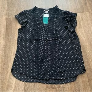 Black and white dress shirt